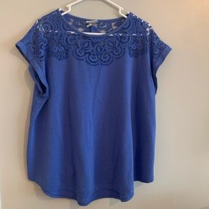 Ava & Viv - Lace Shoulder Blouse